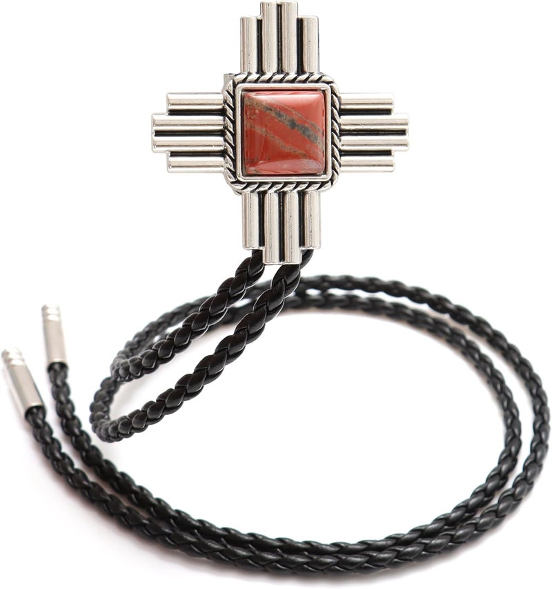 Wentur Stone Bolo Ties for Men Western - Vintage Cowboy Bolo Tie for Women Western Costume Accessories - Image 1